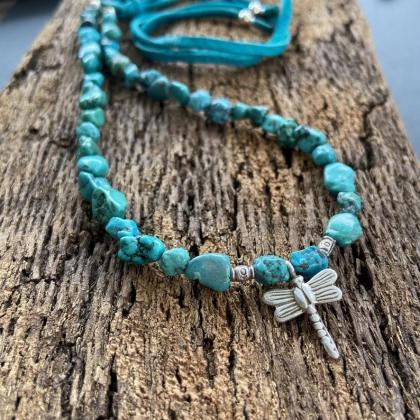 Dragonfly Turquoise Nugget Southwest Blue Green..