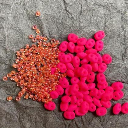 Kit Neon Hot Pink Coral Orange Simp..