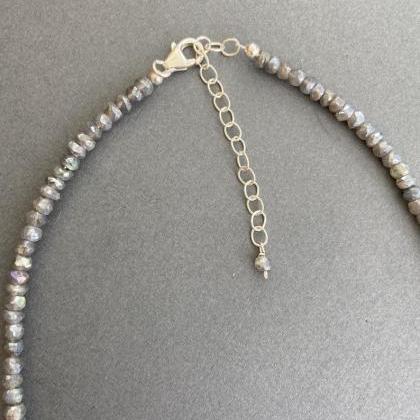 Large Freshwater Pearl Faceted Gray Moonstone..