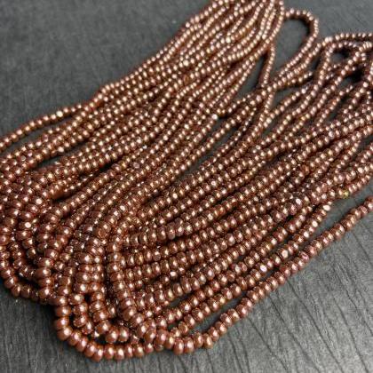 Czech Seed Beads OP Brown Luster Wi..