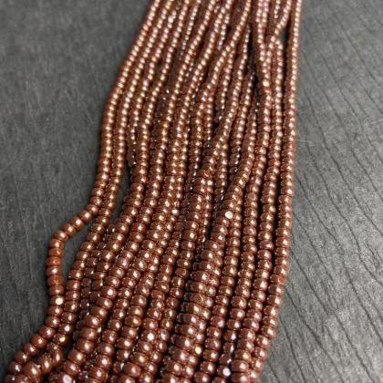 Czech Seed Beads OP Brown Luster Wi..