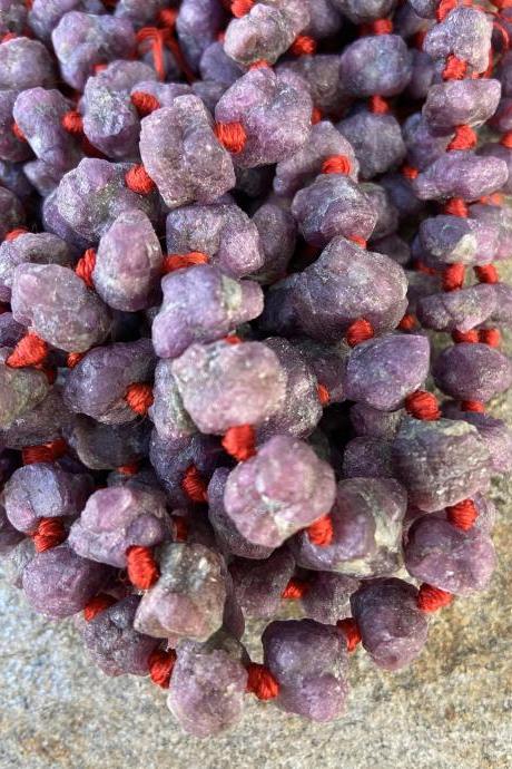 Raw Nugget Natural Rubies Ruby Corundum Gemstone Graduated Beads Rough SALE 50% Off