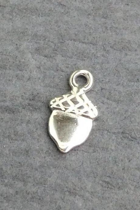 Sterling Silver Acorn Charm Tiny SALE